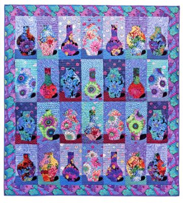 Flowery Vases Quilt kit