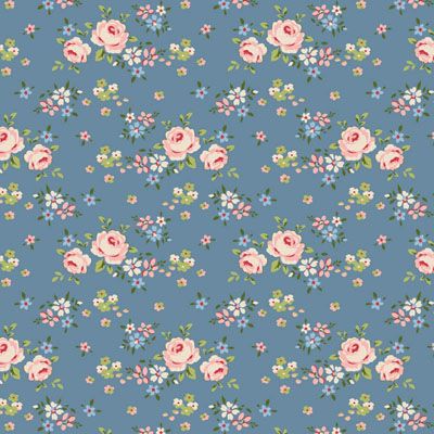 Tilda fabric: Creating Memories Summer Gracie Blue