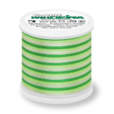 Madeira Rayon 40 Embroidery Thread 2031 Ombre Light Green