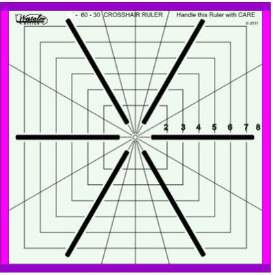 Westalee Ruler Crosshair Square 8.5' 6 Point