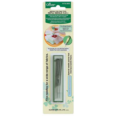 Clover Felting Needle Tool Refill Needles (5) Fine