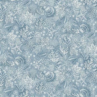 High Tide Fabric: Reef, Mid Blue