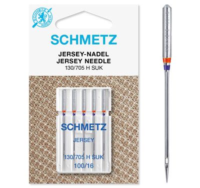 Schmetz Jersey/Ball Point Sewing Machine Needles Size 100/16