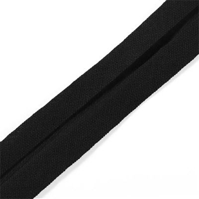 Bias Binding Cotton Black 40mm