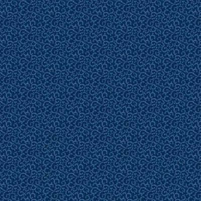 Zephyr fabric: Crescent Swirl Navy (per 1/4 metre)