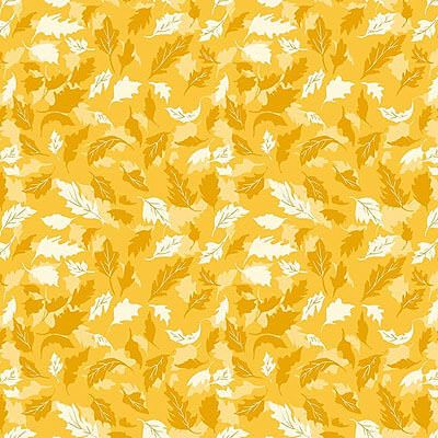 Summer's End Fabric: Leaves Sunset (per 1/4 metre)