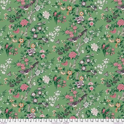 Sanderson Water Garden Fabric: Chinoiserie Hall