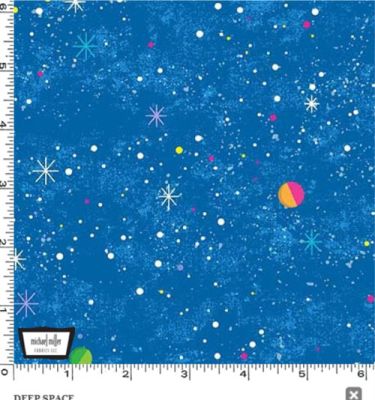 Lost In Space fabric: Deep Space, Blue