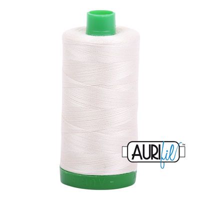 Aurifil 40 Cotton Thread 2309 Silver White