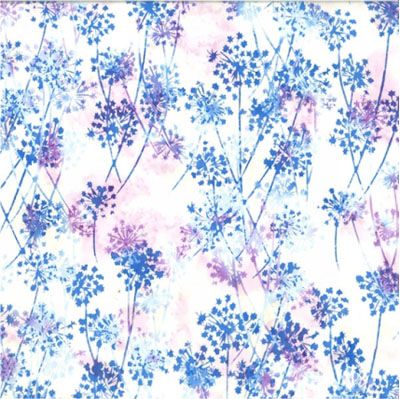 Bali Batik Handpaints Fabric: Hyacinth (per 1/4 metre)