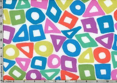 Brandon Mably Fabric Puzzle White (per 1/4 metre)