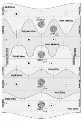 Sariditty Wave Rulers For Quilting 5 Piece Set