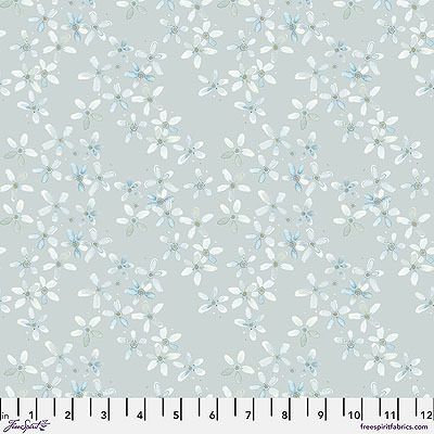 Natural Affinity fabric: Petals Fog (per 1/4 metre)