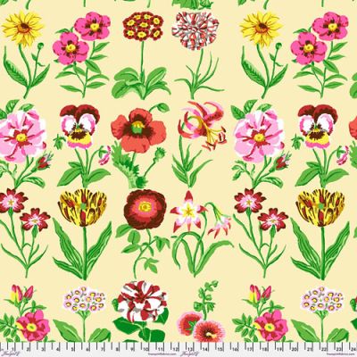 Kaffe Fassett Collective Flower Studies Fabric, Ecru