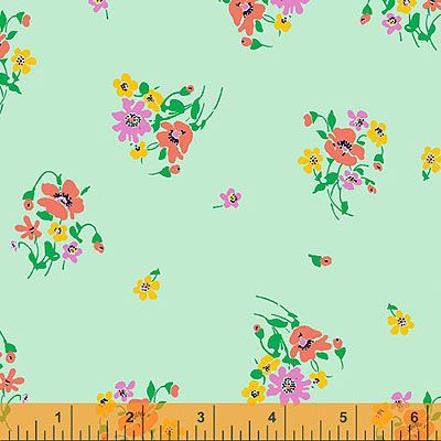 Posy Fabric: Posy Mint (per 1/4 metre)