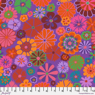 Kaffe Fassett Collective Folk Flower fabric Red