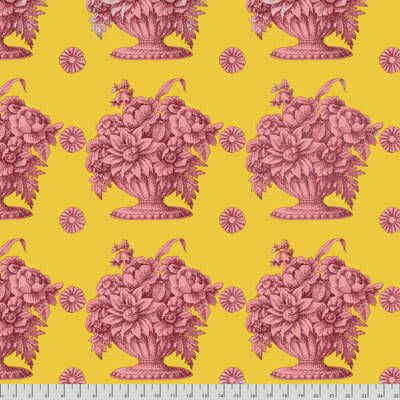 Kaffe Fassett Fabric Stone Flower Yellow Panel