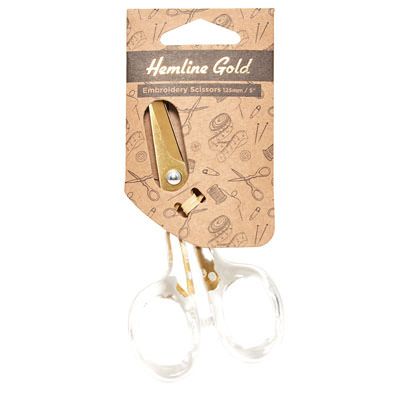 Hemline Gold Embroidery Scissors