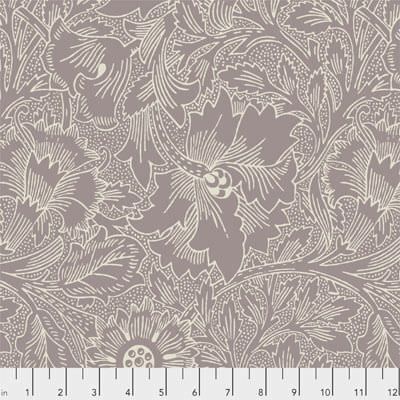 William Morris Standen in Plum: Poppy Lavender (per 1/4 metre)