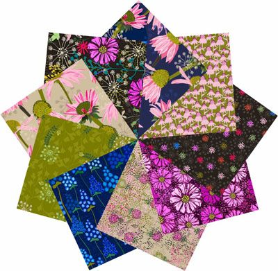 Flowers on My Mind Fabric: Fat Quarter Bundle