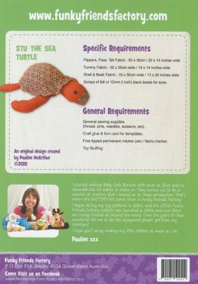 Funky Friends Factory: Stu the Sea Turtle Soft Toy Pattern