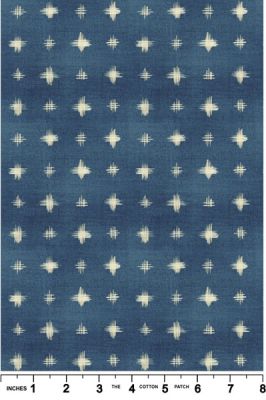 Hajime fabric: Scratch Spot, Blue