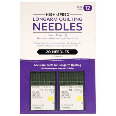 GrozBeckert Needles: Pack of 2 x 10 Size 12/80 Sharp Point