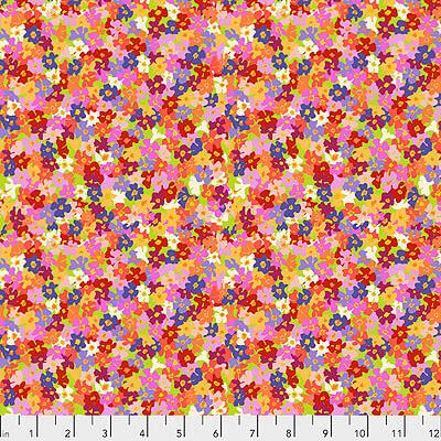 Migration Fabric: Butterfly Bush Petals Multi (per 1/4 metre)