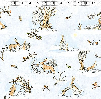 Guess How Much I Love You in the Winter Fabric: In the Winter Snow White (per 1/4 metre)