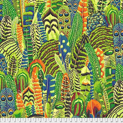 Philip Jacobs Fabric: Feathers Lime (per 1/4 metre)