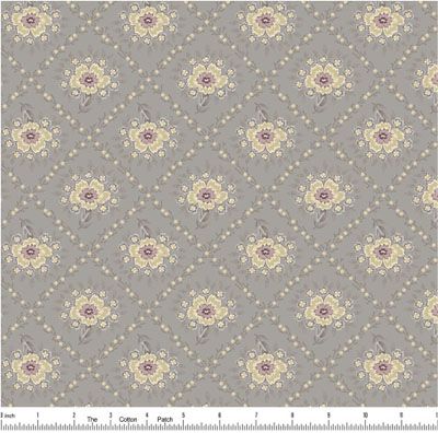 Wildflower Cottage fabric: Lilac Lattice