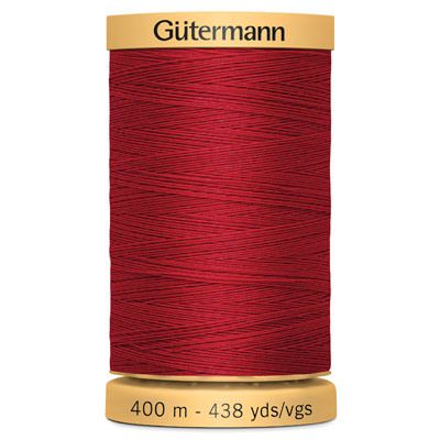 Gutermann Natural Cotton 50 Weight Thread 400m 2074 Scarlet