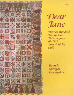 Dear Jane First Edition Book