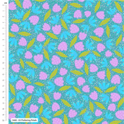 Dragonflies Fabric: Fluttering Petals