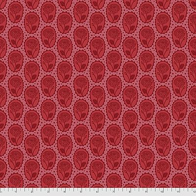 Love Always AM fabric: Locket Coral (per 1/4 metre)