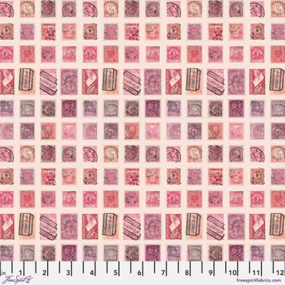 Eclectic Elements Palette fabrics, Pink Stamps