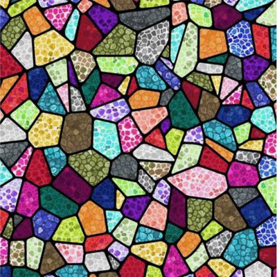 Beautiful Backing: Stained Glass Multi (per 1/4 metre)