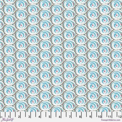 Dance of Dreams fabric: Eye Spy, Blue