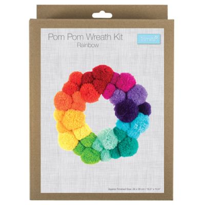 Pom Pom Wreath Kit: Rainbow Pack