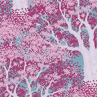 Tilda Woodland Fabric: Juniper Plum (per 1/4 metre)