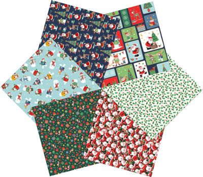 Santa's Christmas Fat Quarter Bundle