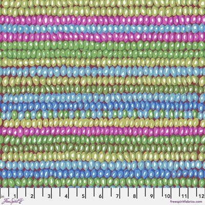 Kaffe Fassett Fabric Bead Stripe Moss (per 1/4 metre)