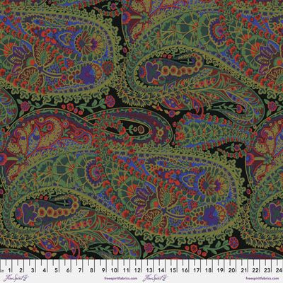 Kaffe Fassett Fabric Paisley Jungle Moss (per 1/4 metre)