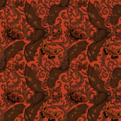 Halloween fabrics: Mystic Moonlight, Bats