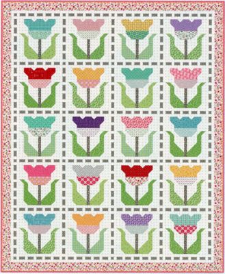 Stitched Tulips Quilt Kit Preorder