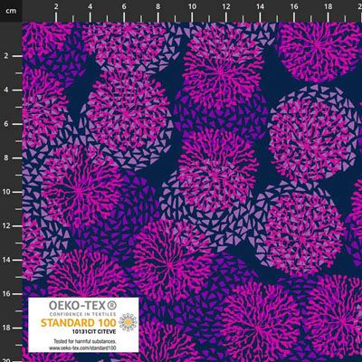 Sea the Good Things fabrics: Sea Urchins Purple