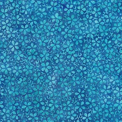 Island Batiks fabric: Mini Petals Surf (per 1/4 metre)