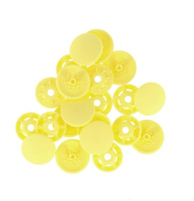 Bohin Finger Snap Buttons 13mm (1/2') Yellow Pack of 8