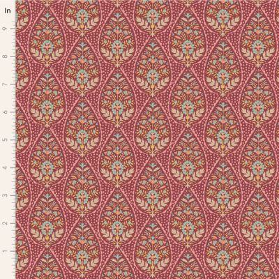 Tilda Sanctuary fabric: Rhubarb and Caramel, Adina Maroon