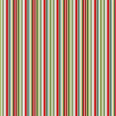 Classic Foliage fabric: Straight Stripe Multi (per 1/4 fabric)